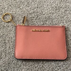 Michael Kors Coral Key & Card Holder